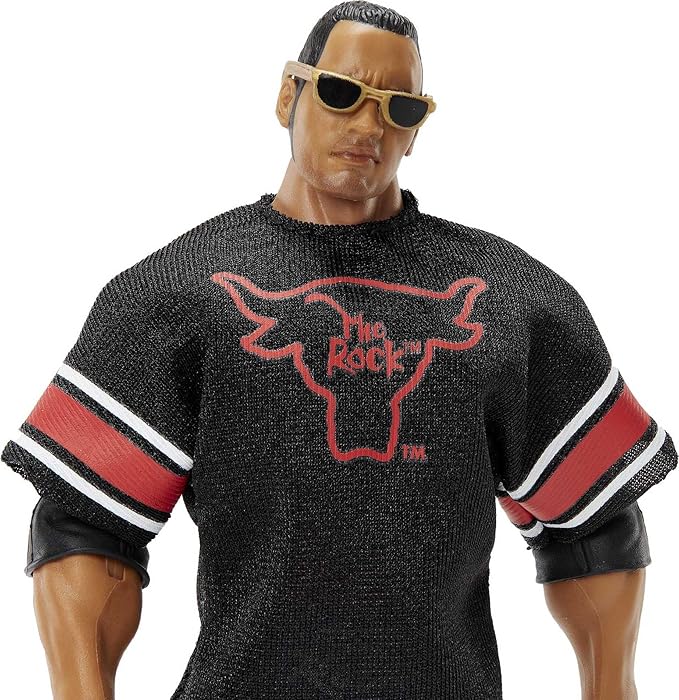 Mattel The Rock Top Picks Elite Collection Action Figure with Entrance Lantern, 6-inch Posable Collectible Gift for Fans Ages 8 Years Old & Up