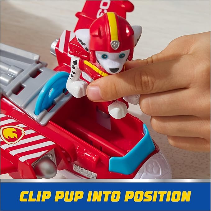 Paw Patrol: Air Rescue Marshall Action Figure & Hero Hydro Airplane Toy with Projectile Launcher & 2 Projectiles, Kids Toys for Boys & Girls Ages 3+
