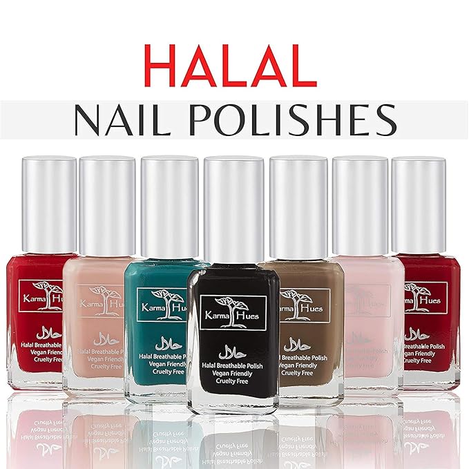 Karma Naturals Certified Halal Nail Polish - Breathable & Water Permeable, Wudu Friendly (Salena)