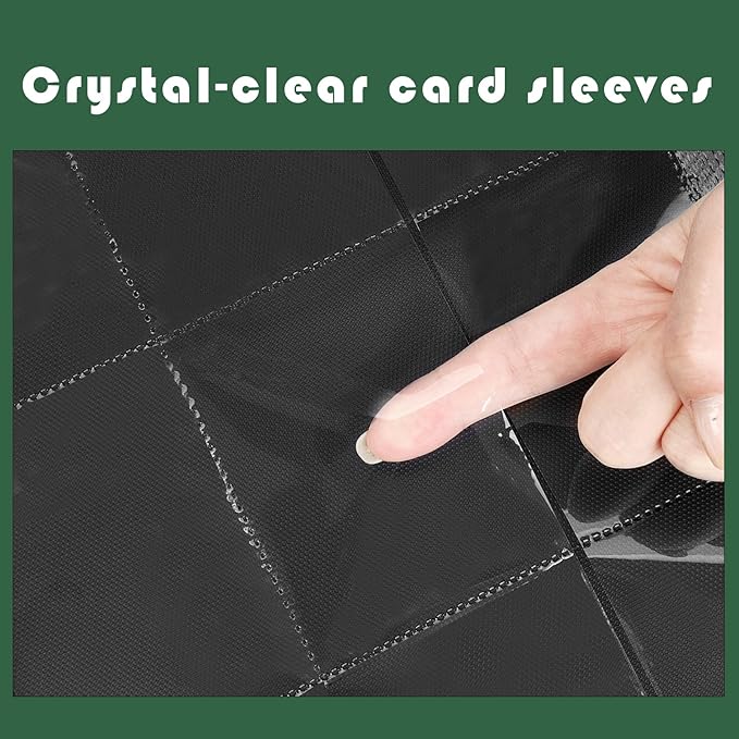 Premium 1000+ Pockets Trading Card Binder, 16-Pocket Ringless Side-Loading Album for TCG, MTG, Lorcana, Sports & Standard-Size Cards
