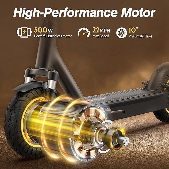 MAXSHOT Electric Scooter for Adults, 8.5/10/14" Tires, 19/22Mph, 350W/500W Motor, 21-28 Miles Range, Folding E-Scooter with Dual Suspension,APP(V1/SPRO/MAX/PRO/X1/X1PRO/PR)
