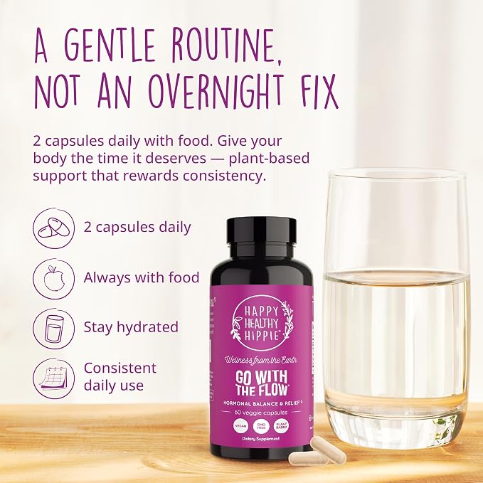 Hormone Balance for Women - PMS & PMDD Support Supplement, Vegan, 60 Ct | Mood, Cycle Regularity - Chasteberry, Maca, Dong Quai, Black Cohosh - Vegan, Non-GMO, 30 Servings