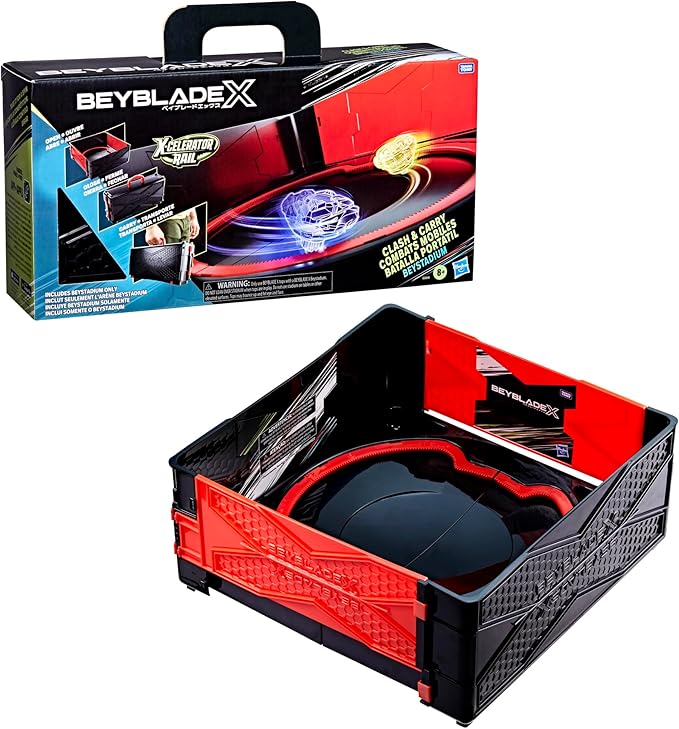 Beyblade X Clash & Carry Beystadium Battle Arena Spinning-Top Toys, Kids Gifts, Ages 8+