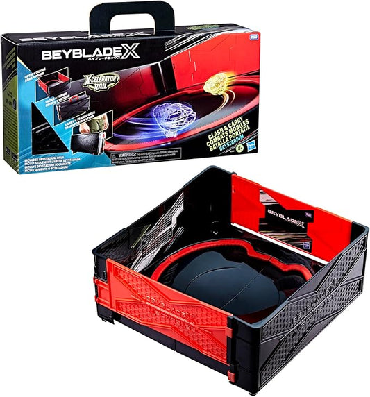Beyblade X Clash & Carry Beystadium Battle Arena Spinning-Top Toys, Kids Gifts, Ages 8+