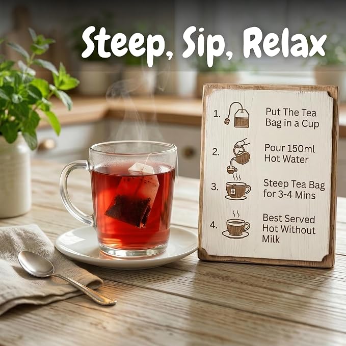 Goodwyn Hibiscus Herbal Infusion Tea (30 Tea Bags) | 100% Pure Hibiscus Flowers | Naturally Caffeine Free | Plastic Free Tea Bags | Tart & Refreshing Ruby Red Tisane | No Added Flavors | Perfect Hot or Iced | Premium Herbal Tea for Daily Enjoyment
