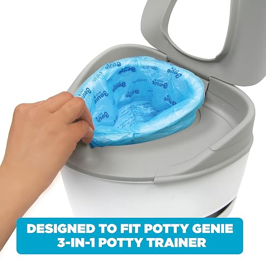 Playtex Baby Potty Genie Liner Refills, Blue, 4-Roll Set