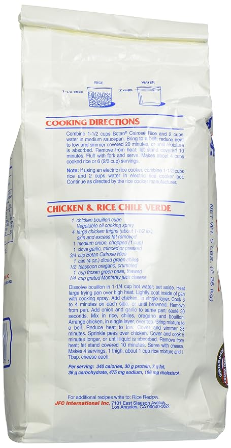 Botan Calrose, Rice Calrose Extra Fancy, 80 Ounce (Pack of 2)