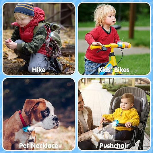 2 Pack Kid Bike Light, for Kids Scooter, Waterproof with 3 Light Modes for Kids Scooter or Bycycle