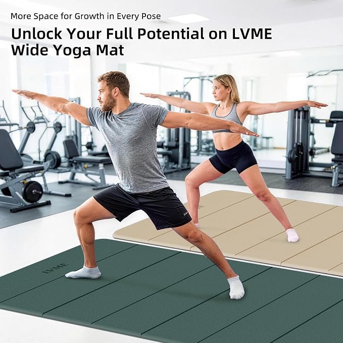 Foldable Yoga Mat 75"x31" – 0.24" Thin | Easy to store & carry – takes little space. Exercise mat: non-slip for home gym. Pilates mat: odor-free & easy-clean.