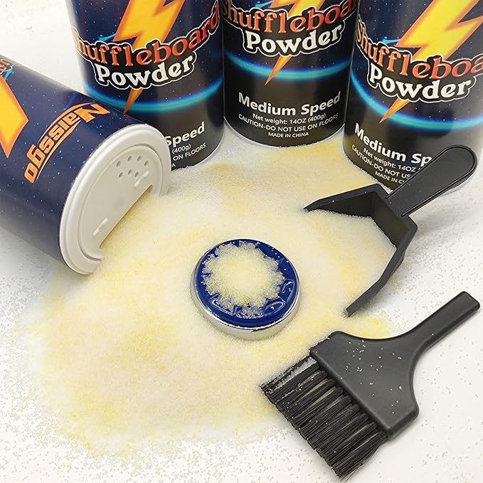 Shuffleboard Sand Wax Shuffleboard Powder Set with Small Brush & Pan