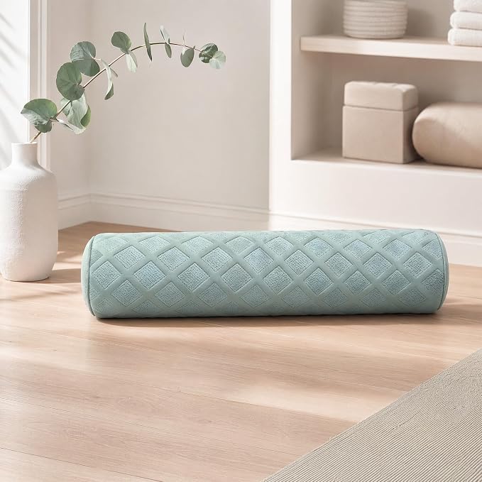 Cervical Memory Foam Neck Roll Pillow Comfortable Breathable(3.1) | Neck Support Pillows for Sleeping 3.1in H Small Round Circle Pillow Cylinder Pillows for Back Lumbar Leg Yoga Pain Relief