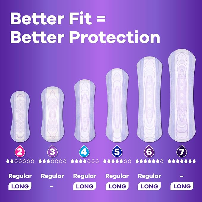 Always Discreet Adult Incontinence & Postpartum Liners for Women, Size 2, Very Light Absorbency, Long Length, 44 Count (Packaging May Vary) (Pack of 2)