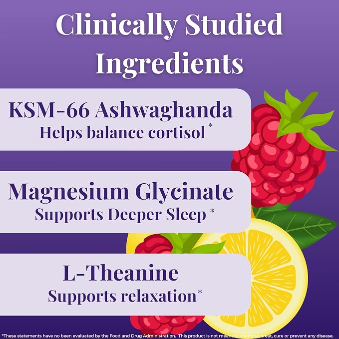 Loom Cortisol Support & Sleep Drink Mix | Ashwagandha KSM-66, Magnesium Glycinate, L-Theanine & Vitamin D3 | Stress Relief & Relaxation Powder (20 Servings)