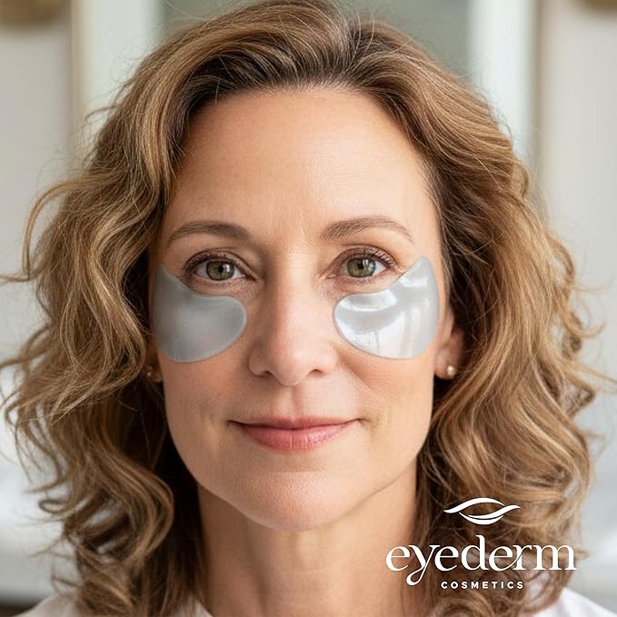 Eyederm Cosmetics Hydra-Gel Under Eye Patches | Hydrogel Eye Masks for Dark Circles, Puffiness & Fine Lines | Ophthalmologist-Developed, Free From Fragrances & Retinol | 30 Pairs