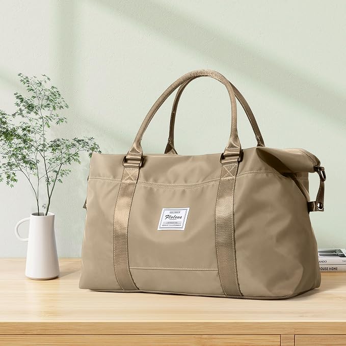 Travel Duffel Bag, Carry On Overnight Weekender Bags for Women | Travel Bag with Wet Pocket & Trolley Sleeve, For Spirit Airlines 18x14x8 Personal Item Bag