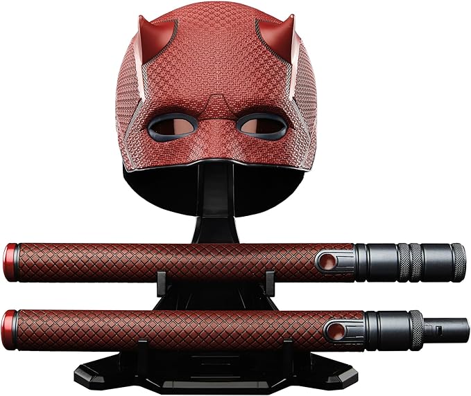 Marvel Legends Series Daredevil: Born Again Premium Roleplay Mask and Billy Club, Collectibles for Adults