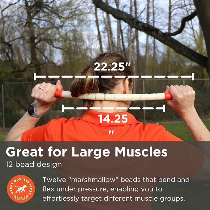 Tiger Tail The Stick - Bendy 22” Flexible Muscle Roller Stick for Myofascial Release & Trigger Points - Bendable Deep Tissue Massager for Legs, Back, Shoulders - Relieve Soreness & Improve Recovery