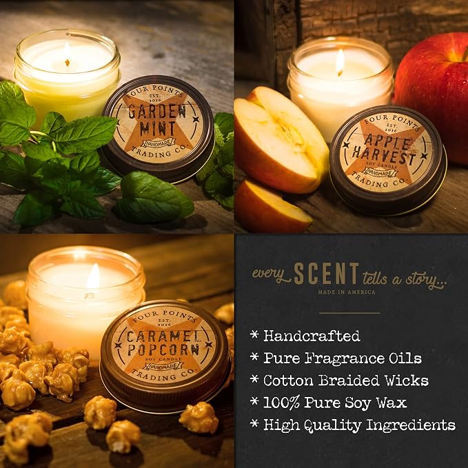 Watermelon 4 Oz Scented Soy Aromatherapy Candle w/Jar