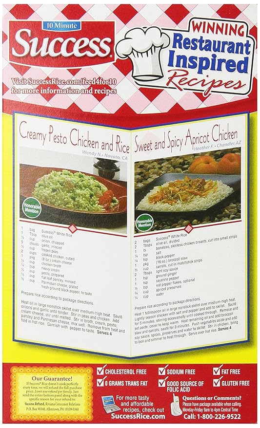 Success Boil-in-Bag Rice, White Rice, 14-Ounce Box, Pack of (1) | Precooked rice bag for quick and easy meals, stovetop or microwave, ready in 10 minutes, gluten-free, kosher, non-GMO