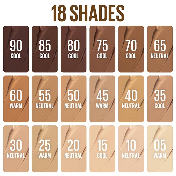 Maybelline Lifter Stix Multi-Use Face Stick - Contour, Bronzer, Concealer and Foundation Stick, All-In-One Creamy Face Makeup with Cranberry Seed Oil, 80, 1 Count