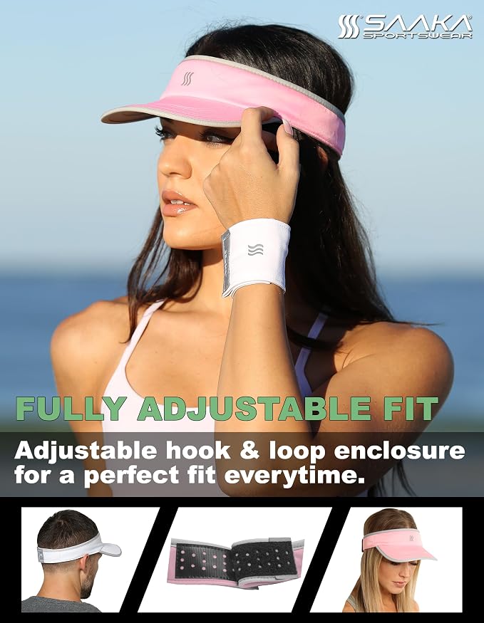 Sport Visor for Women. Sweat‑Wicking Visor for Running, Pickleball, Tennis & Golf. Lightweight & Adjustable Fit
