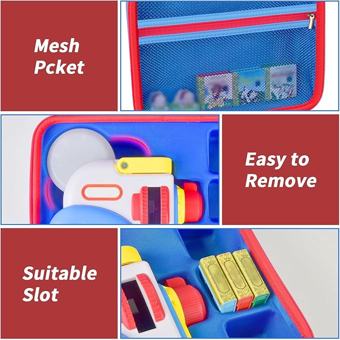 Blue & Pink, 2 Cases Compatible with Little Tikes for Story Dream Machine Books Starter Set (Box Only)