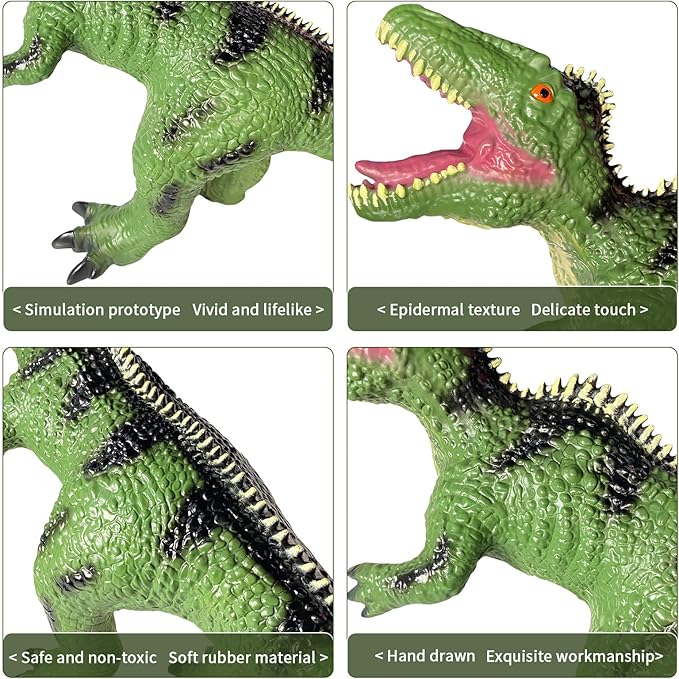 Toddler Big Dinosaur Toy - 29 inch Large Giganotosaurus Dinosaur Toys, Giant Inflatable Dinosaur Toys for Kids 3-5, Dinosaur Party Birthday Gifts for Boys Girls (Giganotosaurus)