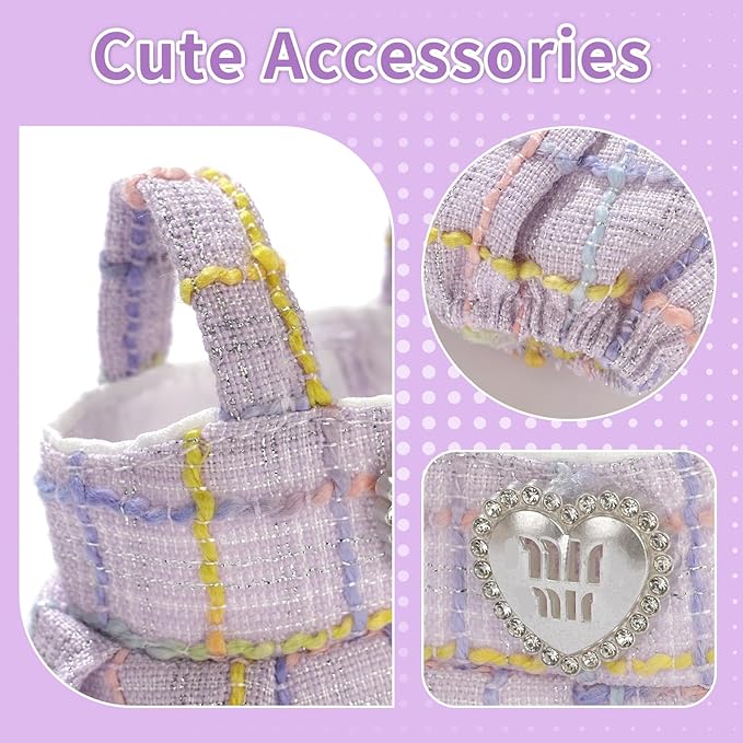 Cute Clothes for Doll Design Outfit Blind Mystery Box Accessories Mini La Boo-Boo Blah Bu Bu BuLafufu Ropa Plush Toy Stuff Dress Overalls Pajamas Hoodie Purple
