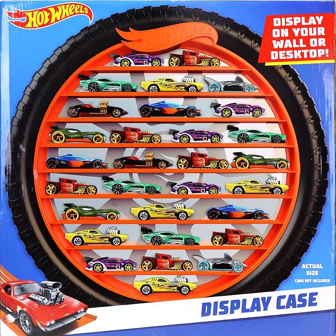 Hot Wheels Collector Case – Durable Die-Cast Car Storage Organizer with Handle for 1:64 Scale Vehicles – Holds Up to 30 Cars – Portable Display and Carry Case for Kids and Collectors