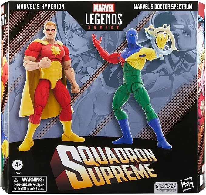 Marvel Squadron Supreme Legends Pack of 2 Marvel's Hyperion & Marvel's Doctor Spectrum 6-inch Action Figures