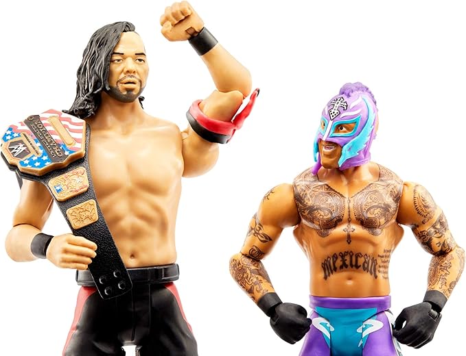 WWE Rey Mysterio vs Shinsuke Nakamura Battle Pack Series #62 with Two 6-inch Articulated Action Figures & Ring Gear