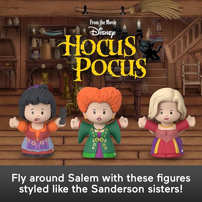 Little People Collector Disney Hocus Pocus Movie Special Edition Set for Adults & Fans, 3 Figures in a Display Package