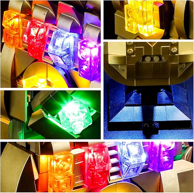 YEABRICKS LED Light for Lego-76191 Marvel Infinity Gauntlet Building Blocks Model (Lego Set NOT Included)