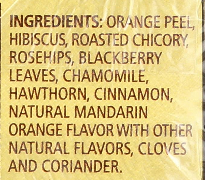 Celestial Seasonings Herbal Tea, Mandarin Orange Spice®, Caffeine Free, 20 Tea Bags, 1.9 oz (55 g)