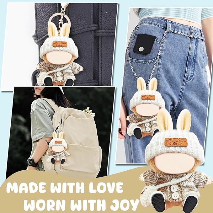 Cute Doll Clothes Outfit Blind Mystery Box Accessories Ropa Case Plush Toy Stuff Cart Seat Chair Glasses Hat Shoes Bed Blanket Car Dress Overalls Hoodie Pajamas Khaki