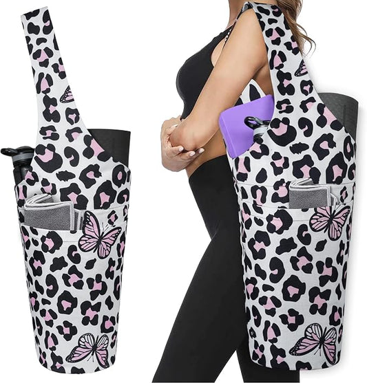 Yoga Mat Bag - Long Tote with Pockets - Holds More Yoga Accessories - Yoga Bag Fit Most Size Mats - Yoga Mat Carrier