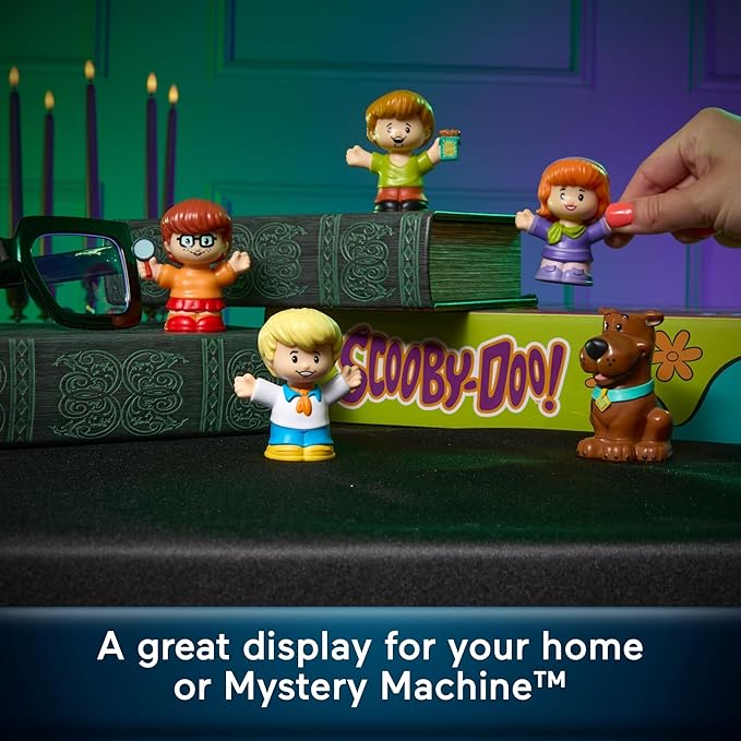 Little People Collector Scooby-Doo Cartoon TV Series Special Edition Set for Fans, 5 Figures in a Display Package
