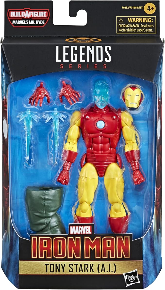 Hasbro Marvel Legends Series 6-inch Collectible Tony Stark (A.I.) Action Figure Toy for Age 4 and Up