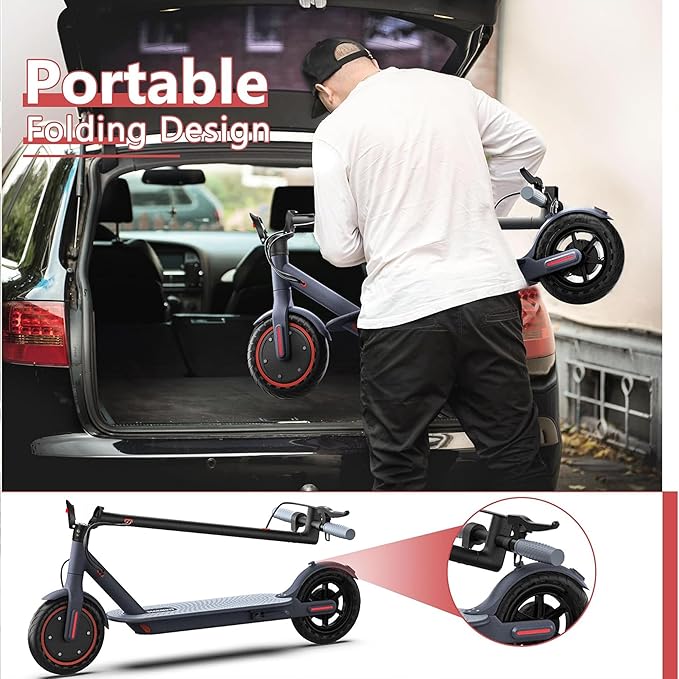 MAXSHOT Electric Scooter for Adults, 8.5/10/14" Tires, 19/22Mph, 350W/500W Motor, 21-28 Miles Range, Folding E-Scooter with Dual Suspension,APP(V1/SPRO/MAX/PRO/X1/X1PRO/PR)
