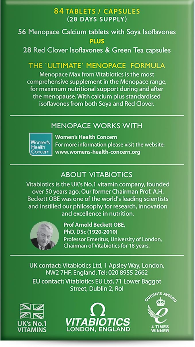 Menopace by Vitabiotics Max Capsules & Tablets x 84