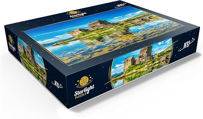 MyPuzzle Eilean Donan Castle On A Warm Summer Day - Dornie, Scotland - Premium 100 Piece Jigsaw Puzzle for Adults