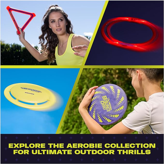 Aerobie Pro Ring Outdoor Flying Disc, Flying Ring for Kids Parties and Backyard Games, Teen Boys Gift Ideas, Kids Toys for Ages 5 & Up, Orange, 14
