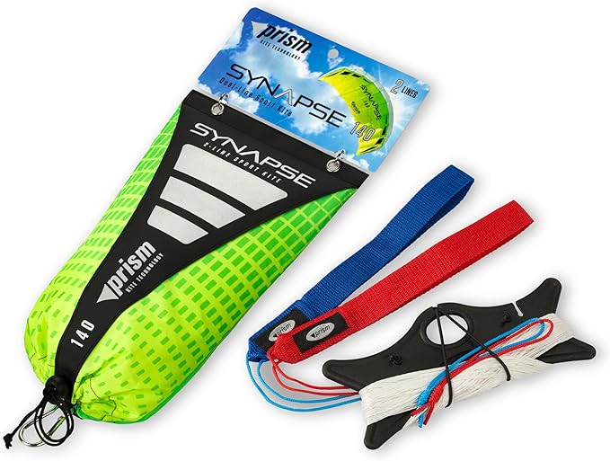 Prism Kite Technology Synapse Dual-line Parafoil Kite - an Ideal Entry Level Kite for Kids and Adults to Dual-line Kiting