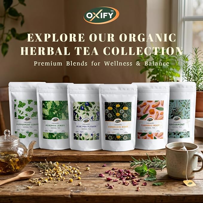 Oxify Organic Hibiscus Herbal Loose Tea- 16 oz (16 oz, Hibiscus)