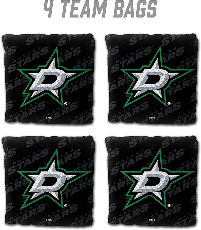 YouTheFan Officially-Licensed NHL Set of 4 Cornhole Bags - All Weather Regulation 6” x 6” Size - 16oz Weight - Designed in USA