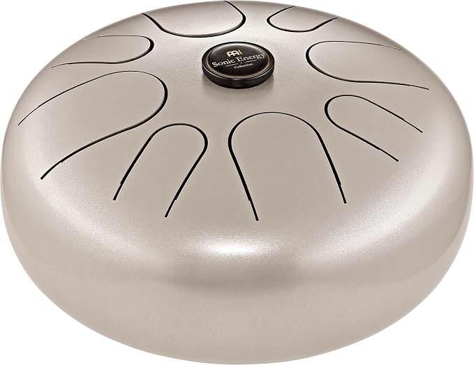 Meinl Sonic Energy Steel Tongue Drum 8 Notes 16" with Mallets, Bag — Sound Healing Instrument for Musical Education, Meditation, ASMR, Yoga
