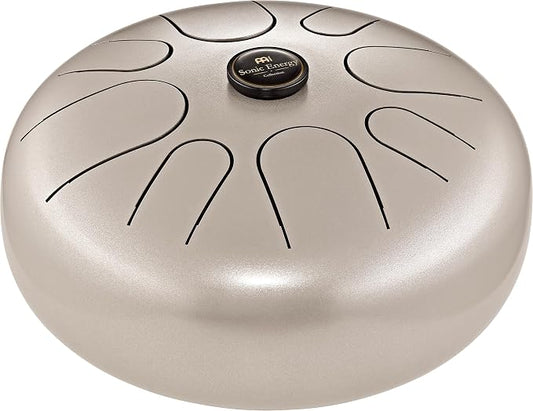 Meinl Sonic Energy Steel Tongue Drum 8 Notes 16" with Mallets, Bag — Sound Healing Instrument for Musical Education, Meditation, ASMR, Yoga