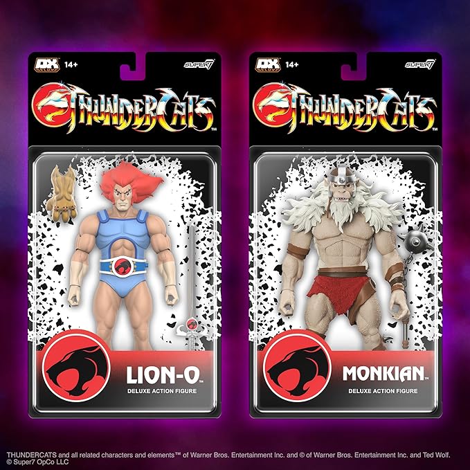 Super7 Deluxe Thundercats Monkian - 7" Thundercats Action Figure with Accessory Classic Cartoon Collectibles and Retro Toys