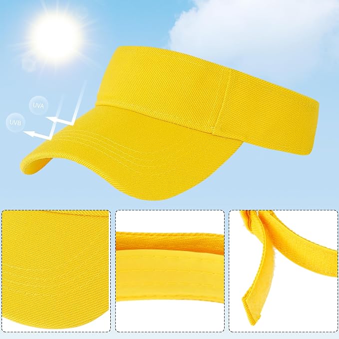 Marrywindix 1 Piece of Sport Wear Athletic Visor Sun Sports Visor Hat Visor Adjustable Cap for Women and Men