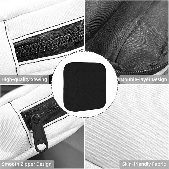 Feminine Hygiene Carry Pouch Black Elegant Ornaments Texture, Smooth Zipper Operation, Durable Storage Bag for Pads Tampons, Perfect for Daily Handbag Placement